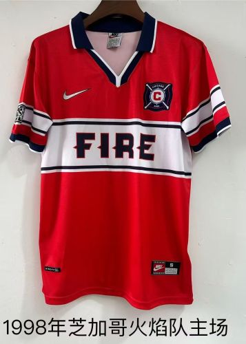 Retro Jersey 1998 Chicago Fire Home Soccer Jersey Vintage Football Shirt