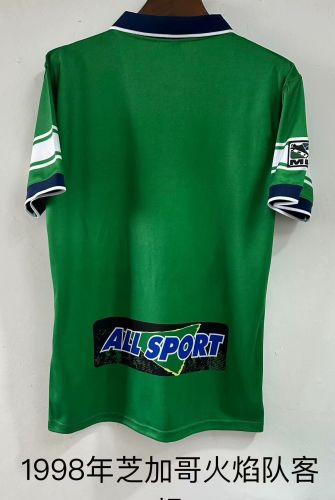 Retro Jersey 1998 Chicago Fire Away Green Soccer Jersey Vintage Football Shirt