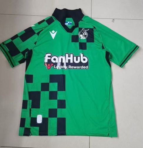 Fan Version Bristol Rovers F.C. 2024-2025 Away Green Soccer Jersey Man City Football Shirt