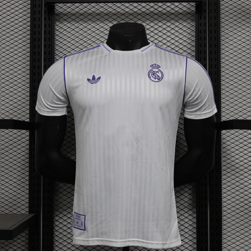 Player Version 2025-2026 Real Madrid White Soccer Jersey Real Football Shirt