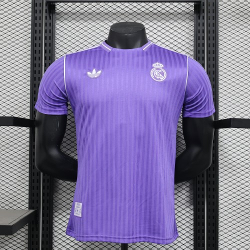 Player Version 2025-2026 Real Madrid Purple Soccer Jersey Real Football Shirt