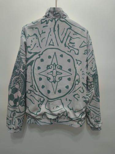 Retro 1998 Mexico Trench Coat Soccer Reversible Windbreaker Jacket