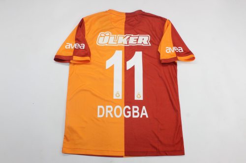 Retro Jersey 2013-2014 Galatasaray DROGBA 11 Home Soccer Jersey Vintage Football Shirt