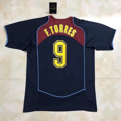 Retro Jersey 2004-2005 Atletico Madrid F.TORRES 9 Away Soccer Jersey