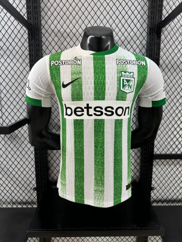 Player Version 2025-2026 Atletico Nacional de Medellin Home Soccer Jersey Football Shirt