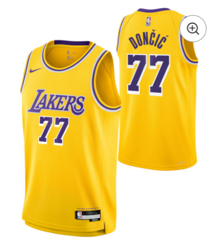 Unisex Los Angeles Lakers Luka Doncic Gold Swingman Jersey