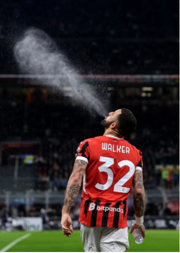 with bitpanda Logo Fan Version 2024-2025 AC Milan WALKER 32 Home Soccer Jersey AC Football Shirt