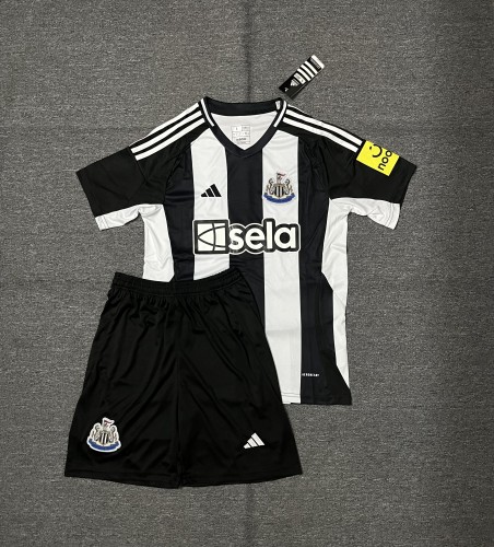 Adult Uniform 2024-2025 Newcastle United Home Soccer Jersey Shorts Men's Football Kit
