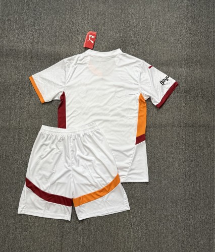 Adult Uniform 2024-2025 Galatasaray Away White Soccer Jersey Shorts Men's Football Kit