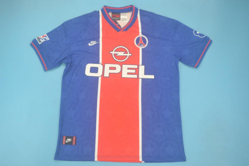 Retro Jersey 1995-1996 Paris Saint-Germain FC Home Soccer Jersey Vintage PSG Football Shirt