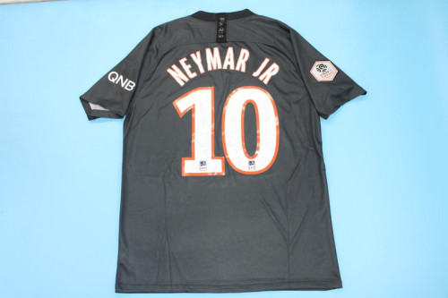 with Ligue 1 Patch Retro Jersey 2019-2020 PSG NEYMAR JR 10 4th Away Black Soccer Jersey Vintage Paris Football Shirt