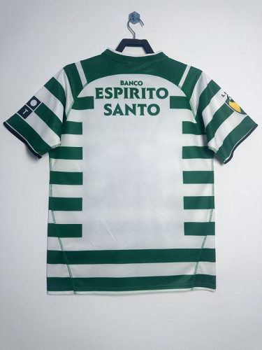 Retro Jersey 2003-2004 Sporting Lisbon Home Soccer Jersey Vintage Football Shirt