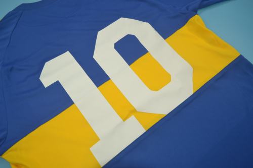 Retro Jersey 1981 Boca Juniors 10 Home Soccer Jersey Vintage Football Shirt
