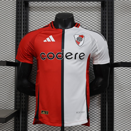 Player Version 2025-2026 River Plate Third Away Red/White Soccer Jersey Football Shirt