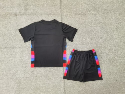 Youth Uniform Kids Kit England 2025 Away Soccer Jersey Shorts Child Football Set