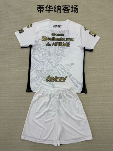 Adult Uniform 2024-2025 Xolos de Tijuana Away White Soccer Jersey Shorts Men's Football Kit