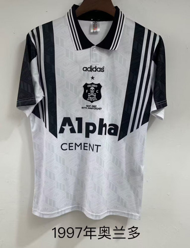 Retro Jersey 1937-1997 Orlando Pirates 60th Anniversary Soccer Jersey Vintage Football Shirt