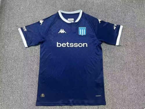 Fan Version 2025-2026 Argentina Racing Club Away Dark Blue Soccer Jersey Football Shirt