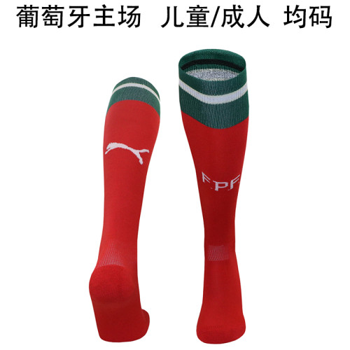 Youth/Adult 2025 Portugal Home Soccer Socks Football Socks