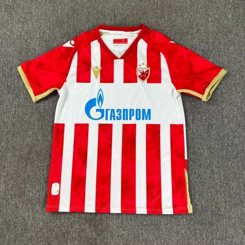 Fans Version 2024-2025 Crvena zvezda Football Shirt Vintage Red Star Belgrade Home Soccer Jersey