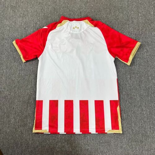 Fans Version 2024-2025 Crvena zvezda Football Shirt Vintage Red Star Belgrade Home Soccer Jersey