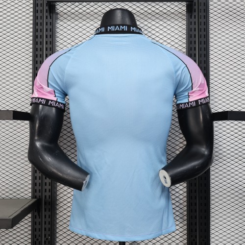 Player Version 2025-2026 Inter Miami Green/Pink Special Edition Soccer Jersey Football Shirt