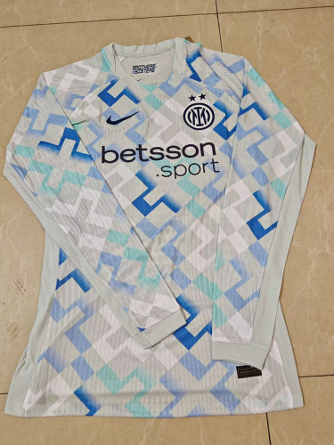 with Sponor Logo Player Version 2025-2026 Inter Milan Away Soccer Jersey Football Shirt