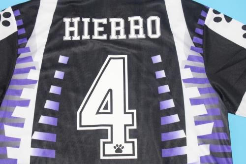 Retro Jersey 1997-1998 Real Madrid HIERRO 4 Third Away Soccer Jersey Vintage Football Shirt