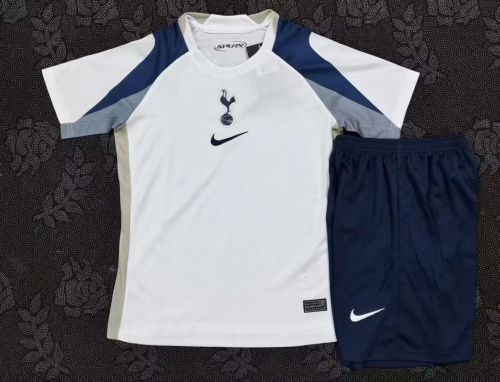 Youth Uniform Kids Kit Tottenham Hotspur 2025-2026 Home Soccer Jersey Shorts Child Football Set