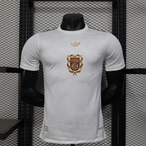 Player Version 2025-2026 Bayern Munich 125th Anniversary Soccer Jersey Bayern Munchen White Football Shirt