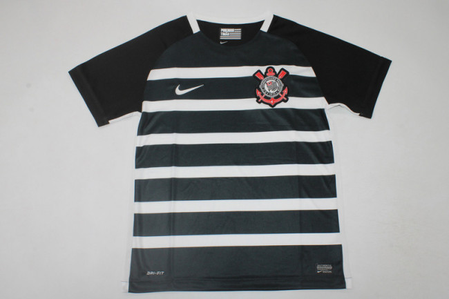 Retro Shirt 2015-2016 Corinthians Home Soccer Jersey Vintage Football Shirt