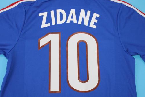 Retro Jersey 2000 France ZIDANE 10 Home Soccer Jersey Vintage Football Shirt