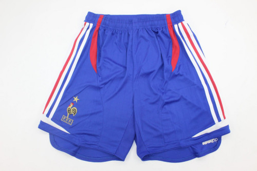 Retro Shorts 2006 France Home Soccer Shorts Football Shorts