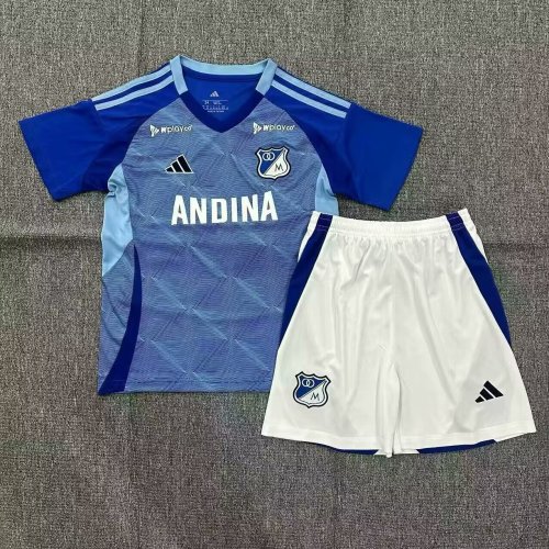 Adult Uniform 2025-2026 Millonarios Home Soccer Jersey Shorts Millionaire Football Kit