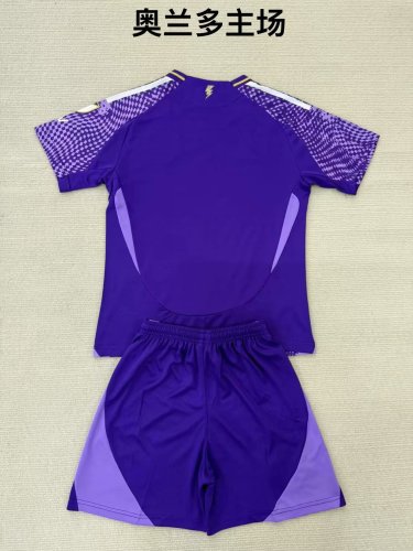 Adult Uniform 2025-2026 Orlando City Home Soccer Jersey Shorts Men's Football Kit