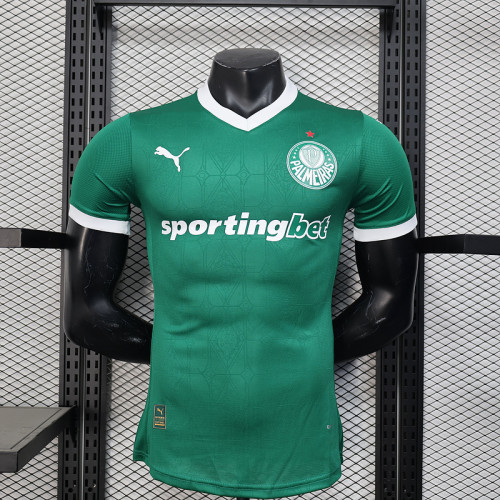 Player Version 2025-2026 Palmeiras Home Soccer Jersey Green Football Shirt