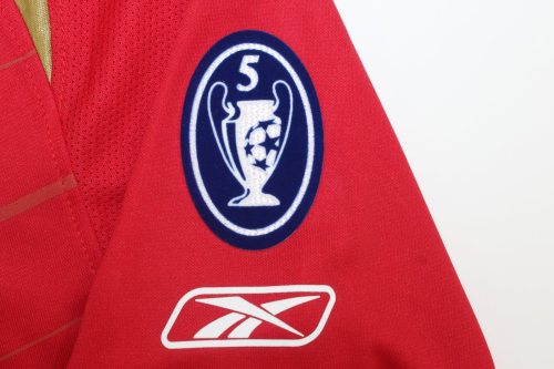 with Champions League+Trophy 5 Patch Retro Jersey 2005-2006 Liverpool ALONSO 14 Home Soccer Jersey
