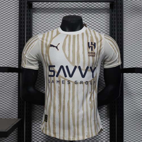 Player Version 2025-2026 Al-Hilal Saudi Away Soccer Jersey Football Shirt