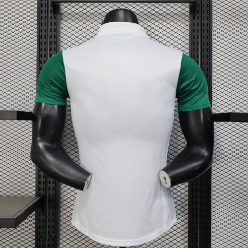 Player Version 2025-2026 Palmeiras Away White Soccer Jersey Green Football Shirt