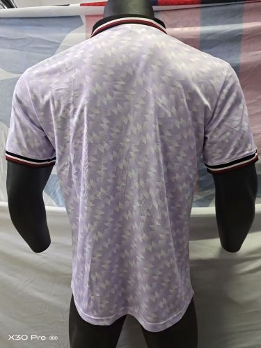 Fan Version 2025-2026 Manchester United Light Purple Soccer Polo