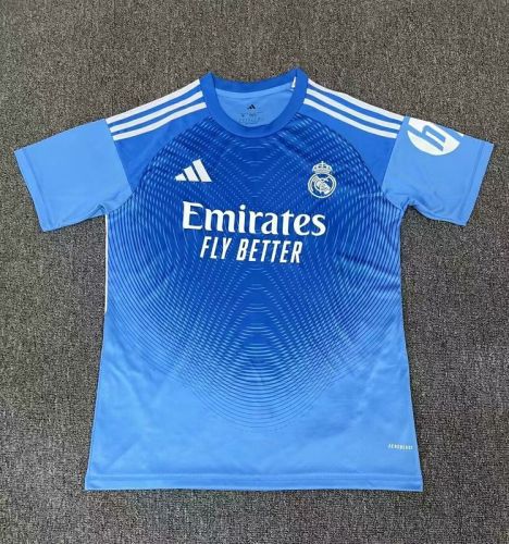 Fans Version 2025-2026 Real Madrid Blue Soccer Training Jersey Real Football Shirt