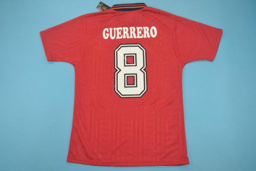 Retro Jersey 1994 Spain GUERRERO 8 Home Soccer Jersey Vintage Football Shirt