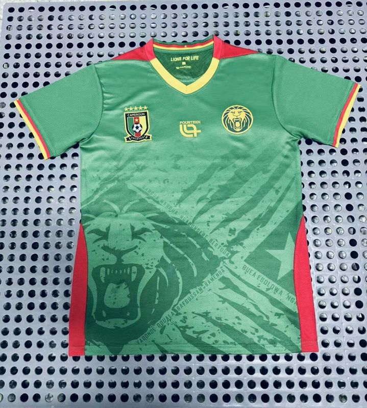T‑shirt République Du Cameroun - Coton - Homme - Modèle Silver Lake - Imprimé