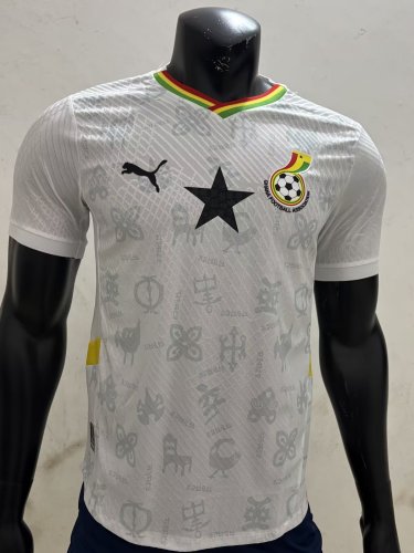 Player Version 2025 Ghana Home Soccer Jersey Football Shirt