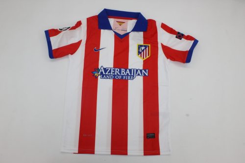 with UCL Patch Retro Jersey 2014-2015 Atletico Madrid GRIEZMANN 7 Home Soccer Jersey Vintage Football Shirt