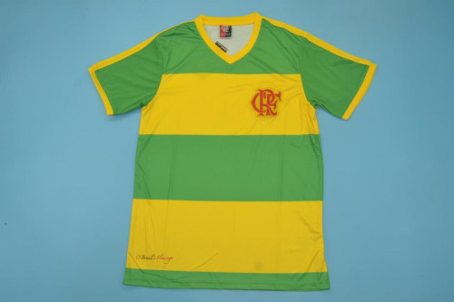 Retro Jersey 2014 Flamengo Green/Yellow Soccer Jersey Vintage Football Shirt