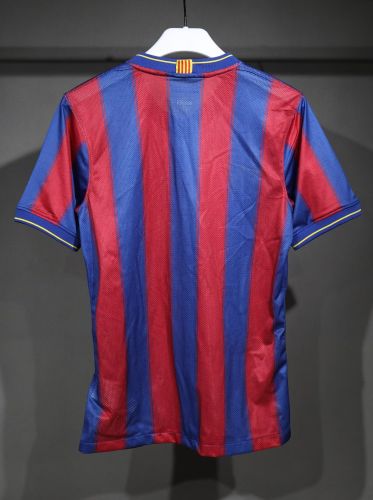 Player Version Retro Jersey 2009-2010 Barcelona Home Soccer Jersey Vintage Football Shirt