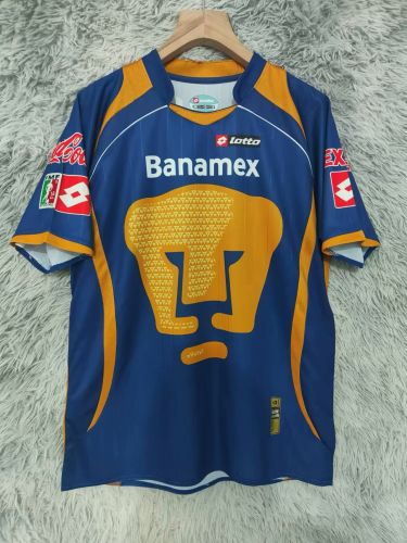 Retro Jersey 2008-2009 Pumas Away Dark Blue Soccer Jersey Vintage Football Shirt