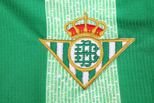 Retro Jersey Real Betis 2021-2022 Home Soccer Jersey Vintage Football Shirt
