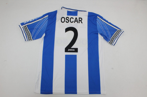 with LFP Patch Retro Jersey 1998-2000 Leganes OSCAR 2 Home Soccer Jersey Vintage Leganés Football Shirt